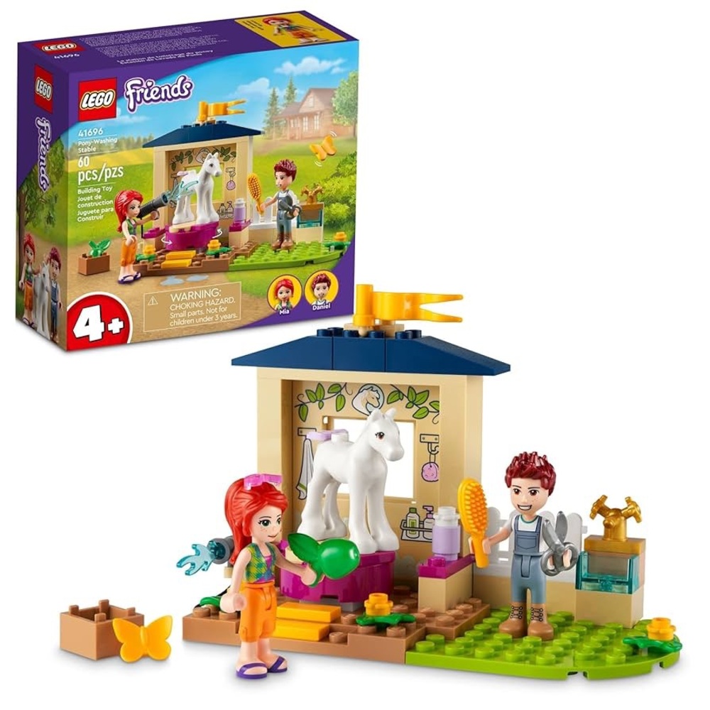 41696 LEGO Friends Pony Washing Stable Set with Minifigures & Horse